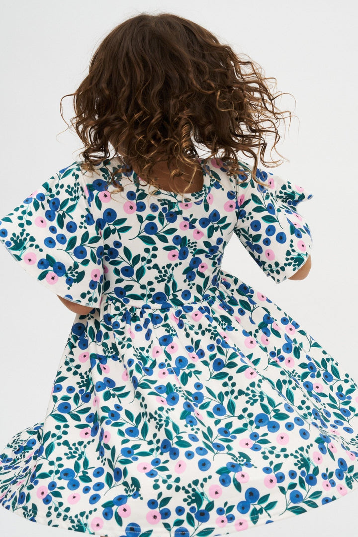 Blueberry Bloom Twirl Dress