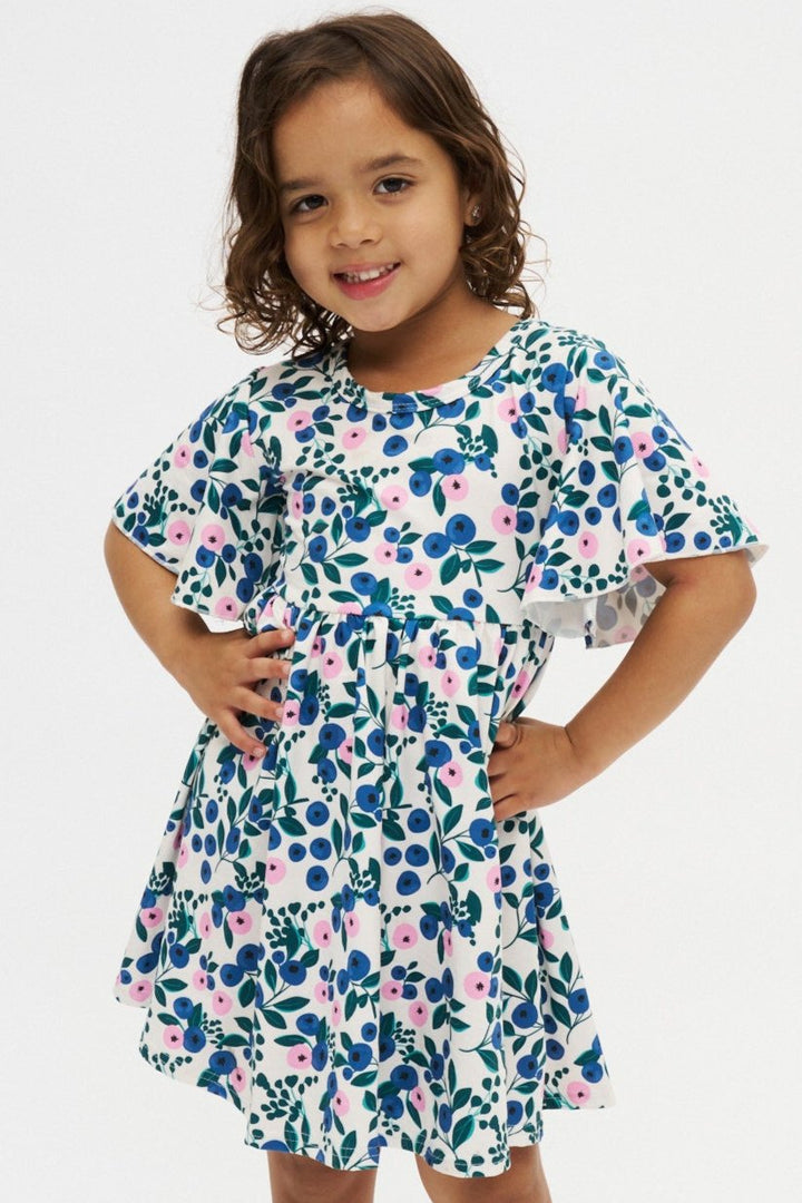 Blueberry Bloom Twirl Dress