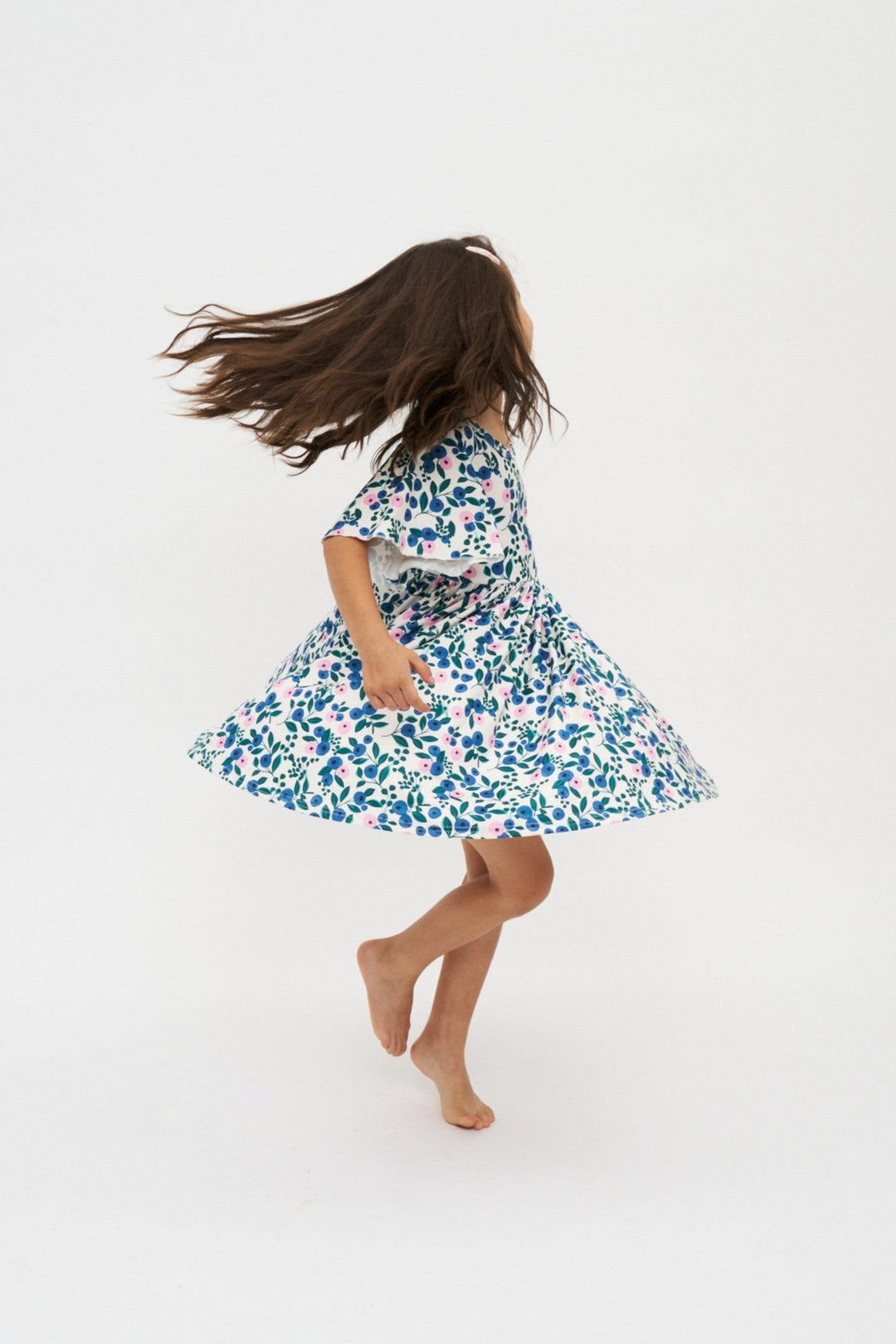 Blueberry Bloom Twirl Dress