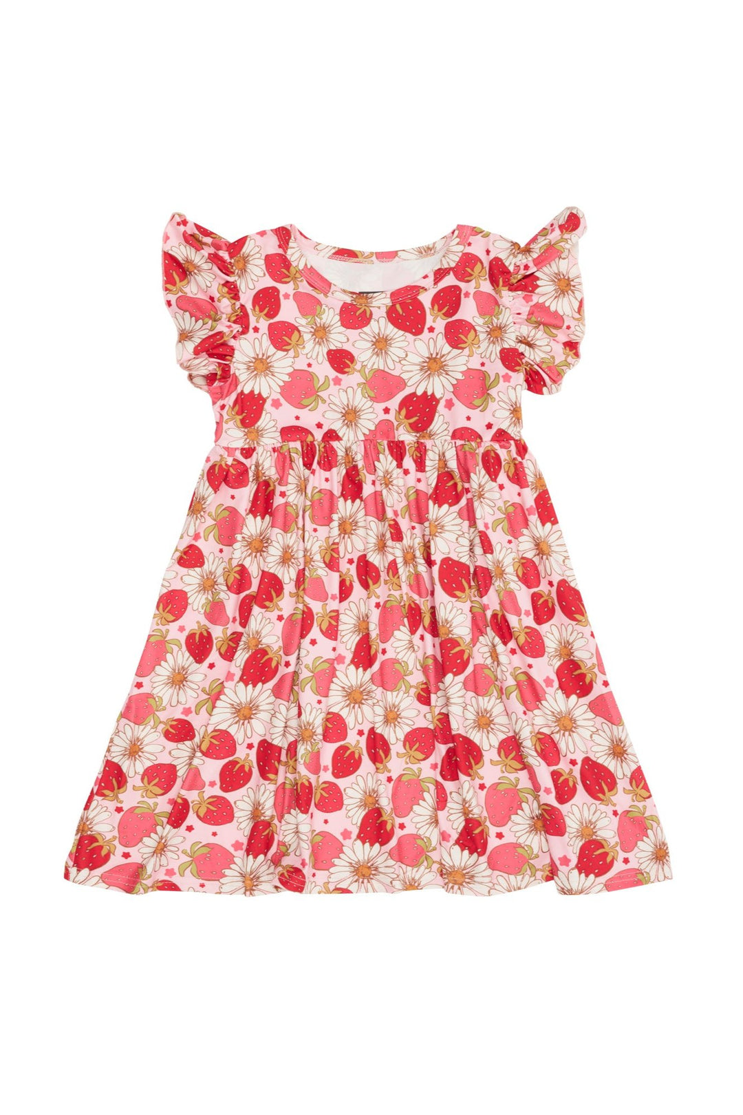 Sweet Strawberry Twirl Dress