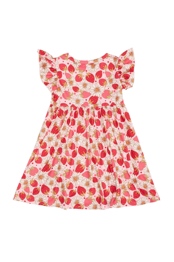 Sweet Strawberry Twirl Dress