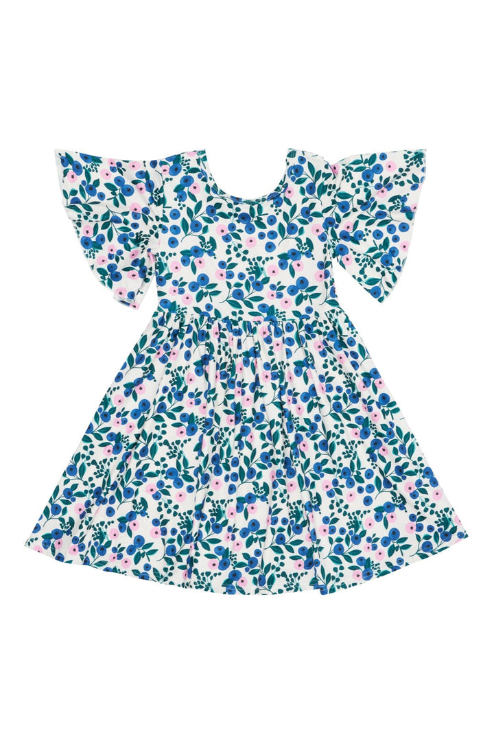 Blueberry Bloom Twirl Dress