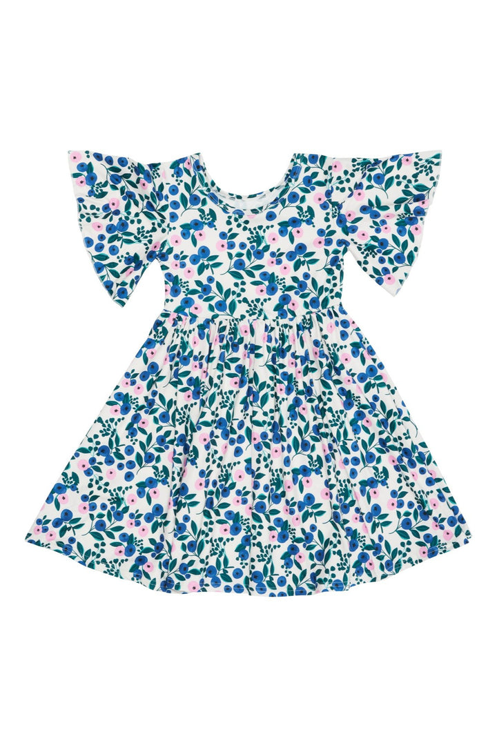 Blueberry Bloom Twirl Dress